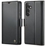 Custodia portafoglio in pelle con fibbia per Samsung Galaxy S24+