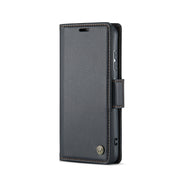 Custodia portafoglio in pelle con fibbia per Samsung Galaxy S24+