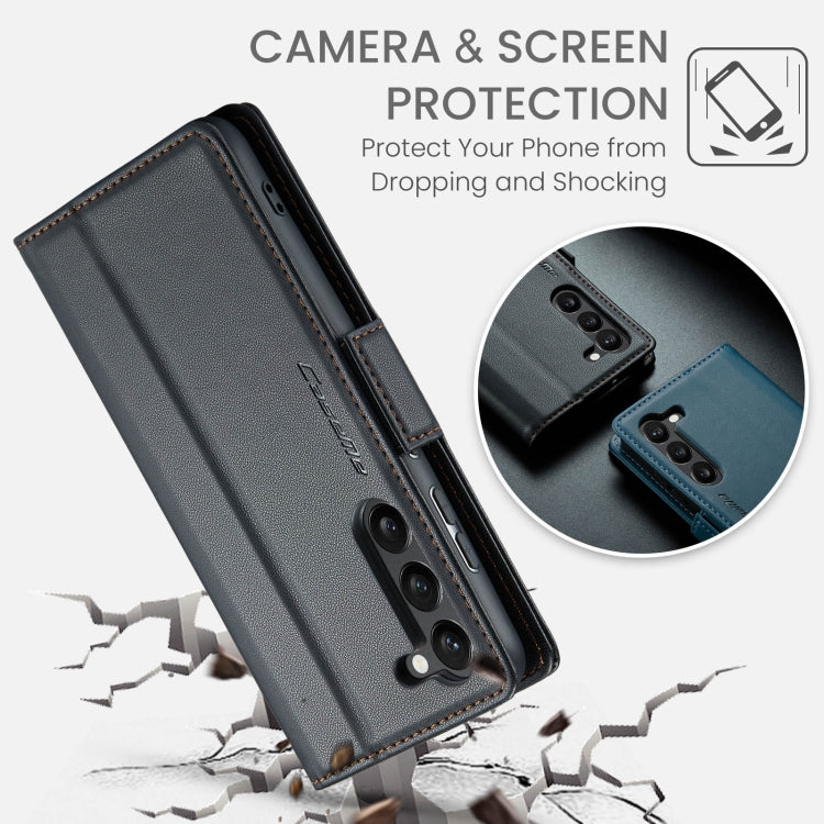 Custodia portafoglio in pelle con fibbia per Samsung Galaxy S24+
