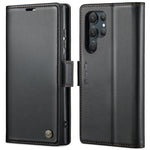 Custodia portafoglio in pelle con fibbia per Samsung Galaxy