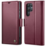 Custodia portafoglio in pelle con fibbia per Samsung Galaxy