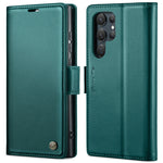 Custodia portafoglio in pelle con fibbia per Samsung Galaxy