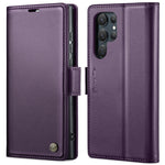 Custodia portafoglio in pelle con fibbia per Samsung Galaxy