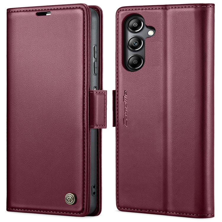 Custodia portafoglio in pelle con fibbia per Samsung Galaxy S24+