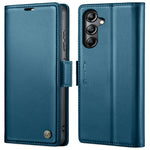 Custodia portafoglio in pelle con fibbia per Samsung Galaxy S24+