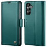 Custodia portafoglio in pelle con fibbia per Samsung Galaxy S24+