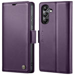 Custodia portafoglio in pelle con fibbia per Samsung Galaxy S24+
