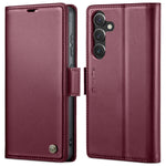 Custodia portafoglio in pelle con fibbia per Samsung Galaxy