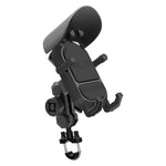 WUPP CS-1848A2 Supporto per telefono da guida con assorbimento degli urti per moto, Handlebars