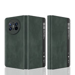 Custodia in pelle con vista laterale magnetica per Huawei Mate X3