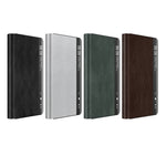 Custodia in pelle con vista laterale magnetica per Huawei Mate X3