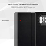 Custodia in pelle con vista laterale magnetica per Huawei Mate X3