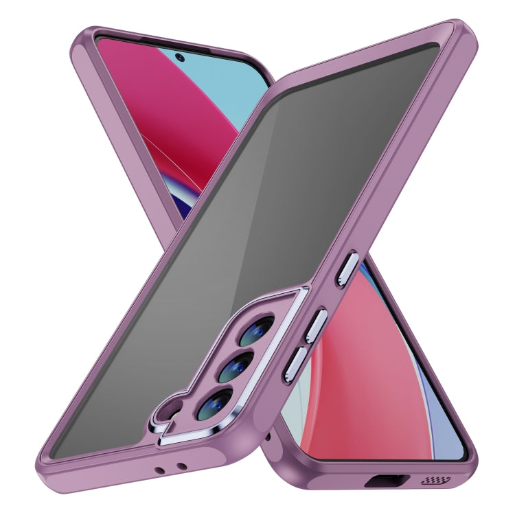 Custodia PC e TPU con pellicola per lenti per Samsung Galaxy S23