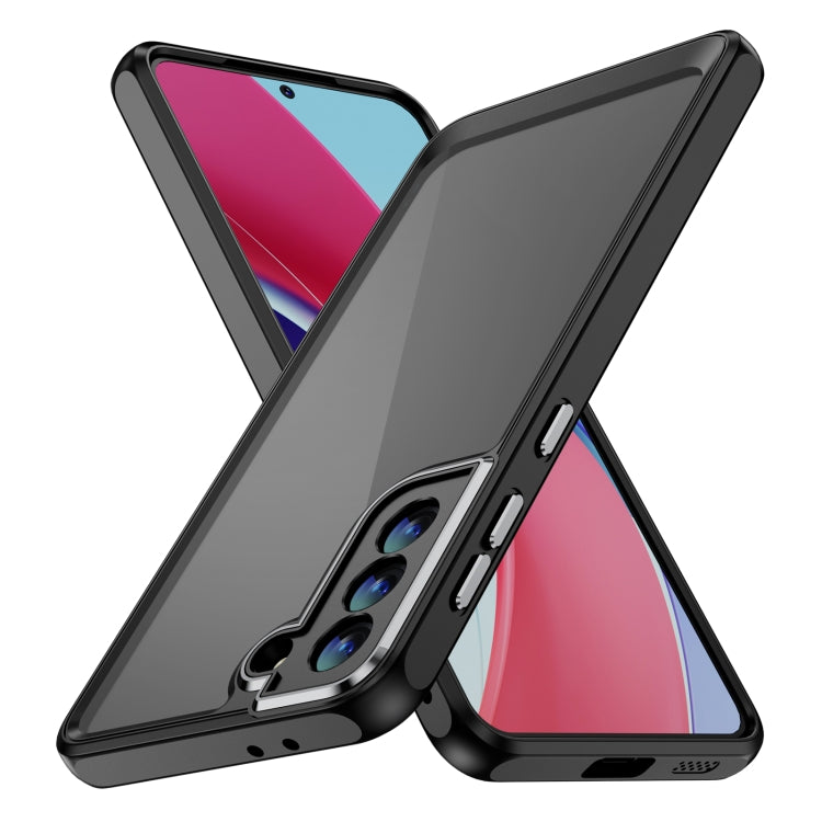 Custodia PC e TPU con pellicola per lenti per Samsung Galaxy S23