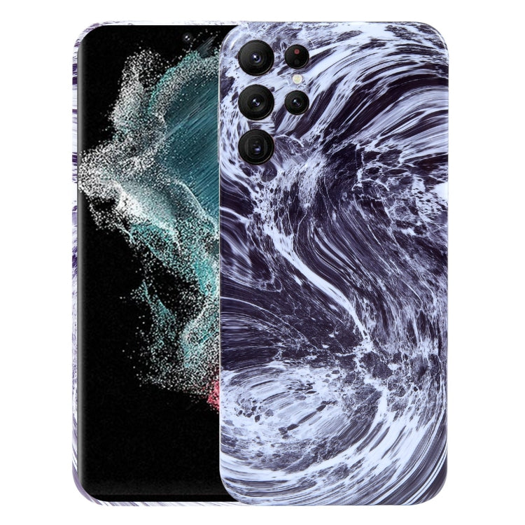 Custodia TPU motivo marmo per Samsung Galaxy S22 Ultra