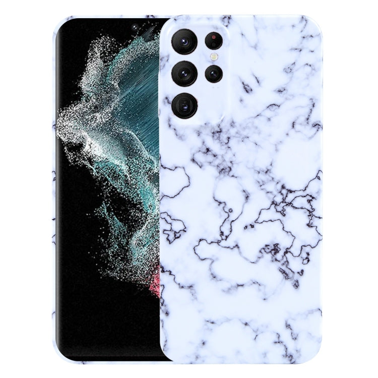 Custodia TPU motivo marmo per Samsung Galaxy S22 Ultra