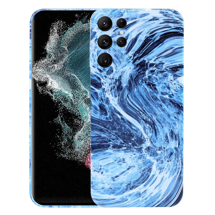 Custodia TPU motivo marmo per Samsung Galaxy S22 Ultra