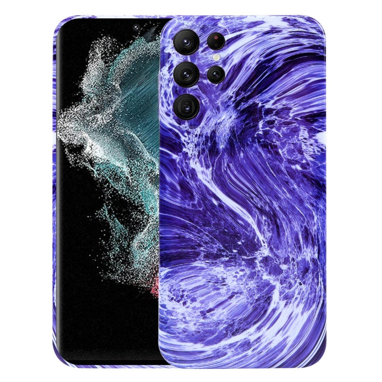 Custodia TPU motivo marmo per Samsung Galaxy S22 Ultra