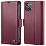 Custodia in pelle RFID CaseMe per iPhone 14 e 15