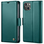 Custodia in pelle RFID CaseMe per iPhone 14 e 15