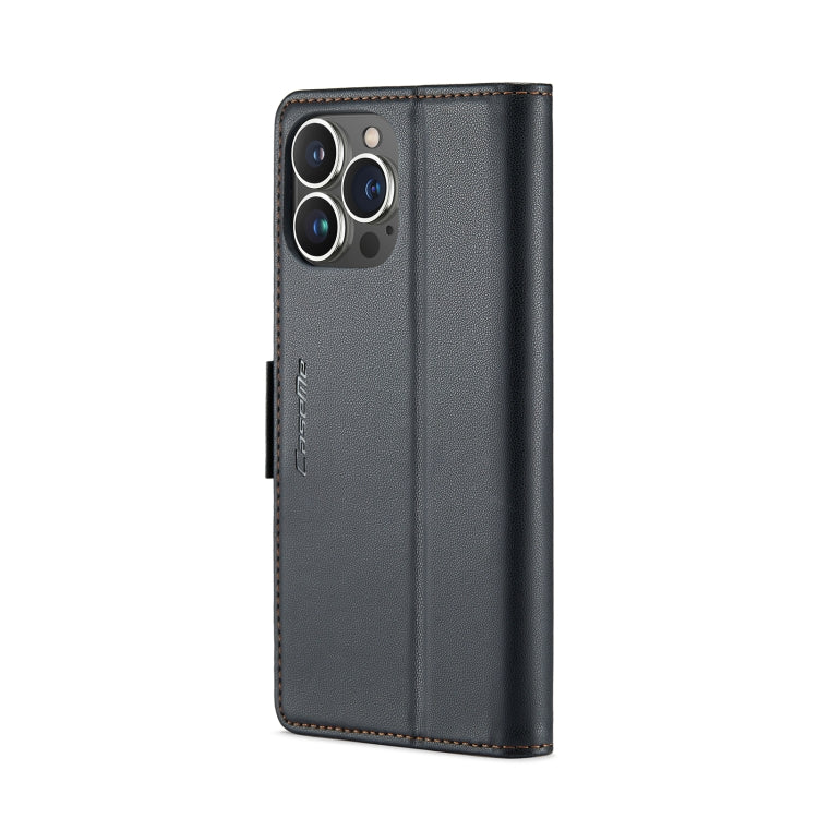 Custodia in pelle RFID per iPhone 14 Pro e 15 Plus