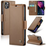 Custodia in pelle RFID per iPhone 13, 13 mini, 13 Pro e 13 Pro Ma