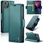 Custodia in pelle RFID per iPhone 13, 13 mini, 13 Pro e 13 Pro Ma