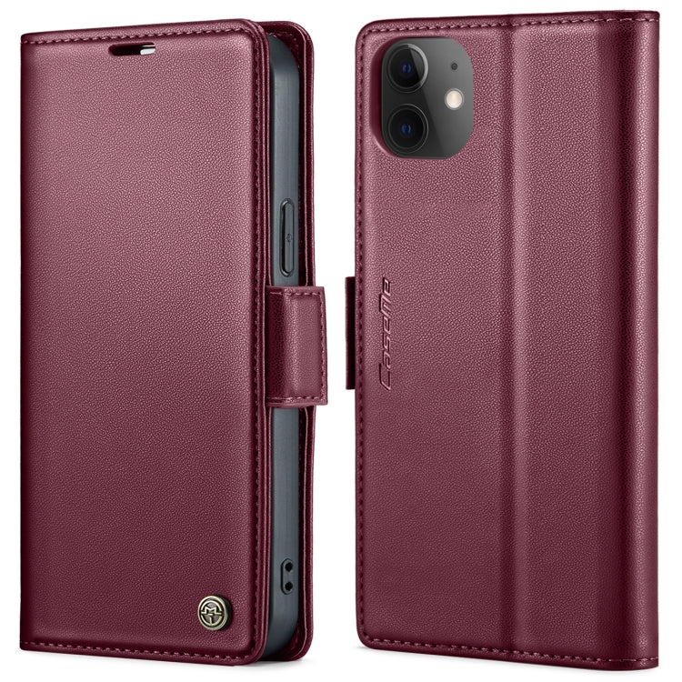 Custodia in pelle RFID per iPhone 12 e 11