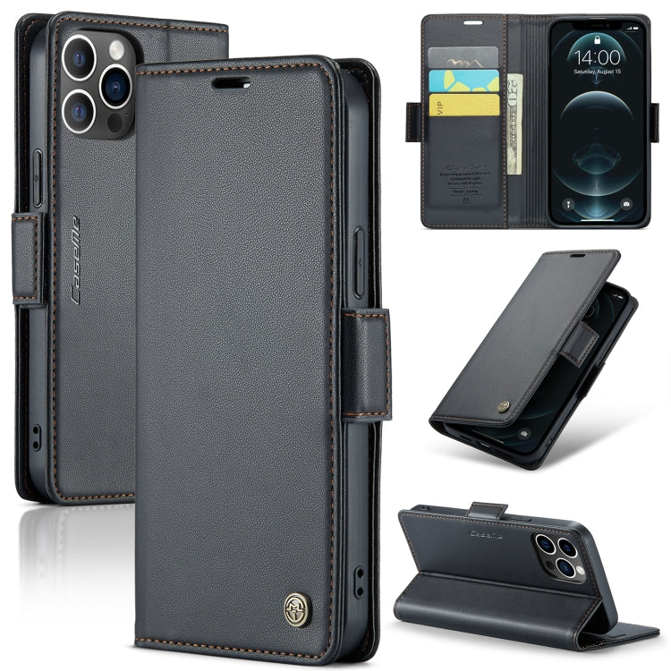 Custodia in pelle RFID per iPhone 12 e 11