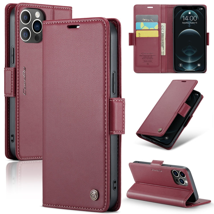 Custodia in pelle RFID per iPhone 12 e 11