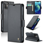 Custodia in pelle RFID per iPhone 12 e 11