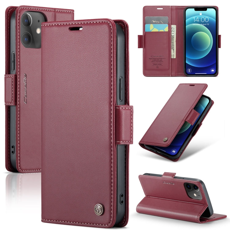 Custodia in pelle RFID per iPhone 12 e 11