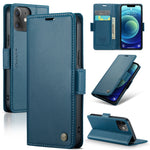 Custodia in pelle RFID per iPhone 12 e 11