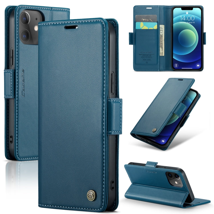 Custodia in pelle RFID per iPhone 12 e 11