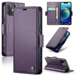 Custodia in pelle RFID per iPhone 12 e 11
