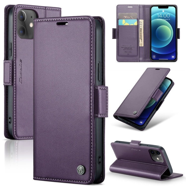 Custodia in pelle RFID per iPhone 12 e 11