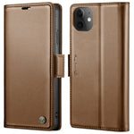 Custodia in pelle RFID per iPhone 12 e 11