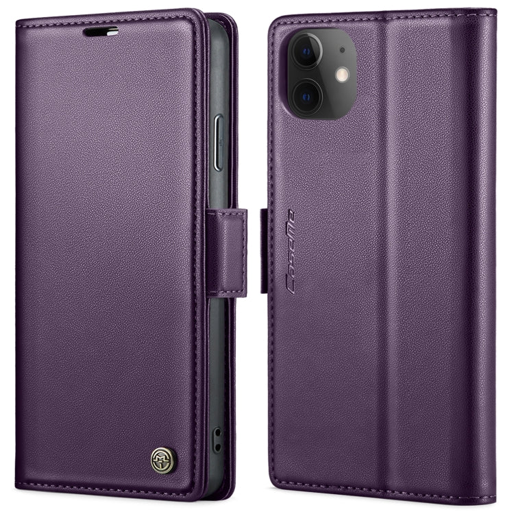 Custodia in pelle RFID per iPhone 12 e 11