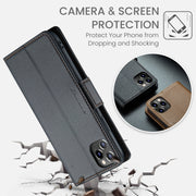 Custodia in pelle RFID CaseMe per iPhone