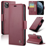 Custodia in pelle RFID per iPhone 11 Pro, XS e Max