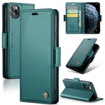 Custodia in pelle RFID per iPhone 11 Pro, XS e Max