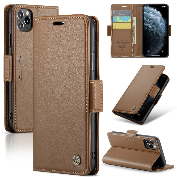 Custodia in pelle RFID per iPhone 11 Pro, XS e Max