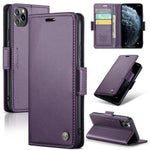 Custodia in pelle RFID per iPhone 11 Pro, XS e Max