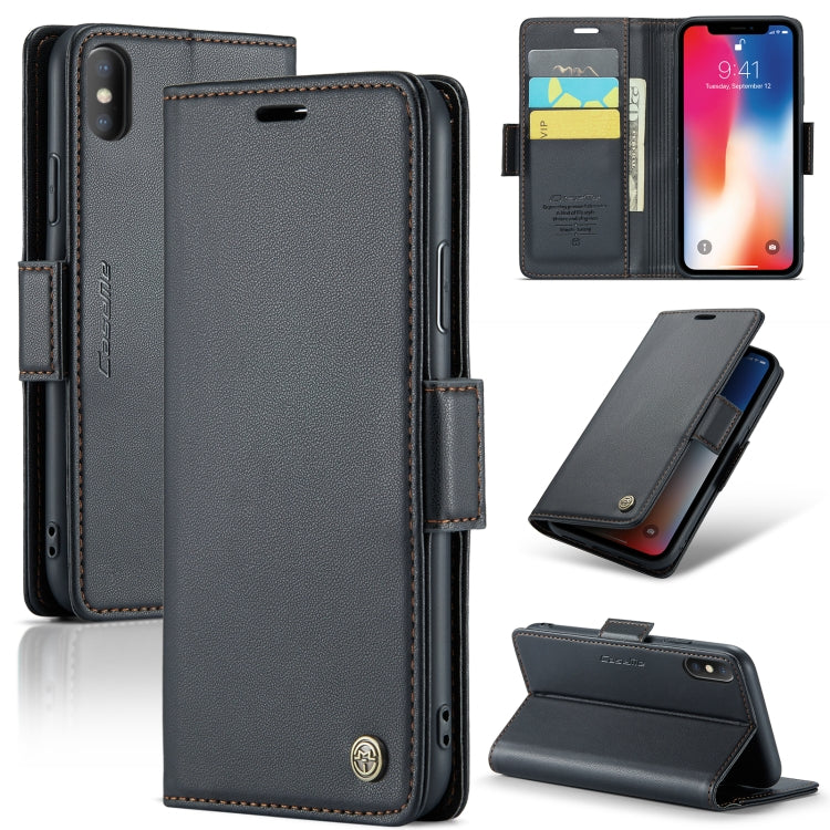 Custodia in pelle RFID per iPhone 11 Pro, XS e Max
