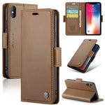 Custodia in pelle RFID per iPhone 11 Pro, XS e Max