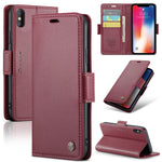 Custodia in pelle RFID per iPhone 11 Pro, XS e Max