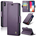 Custodia in pelle RFID per iPhone 11 Pro, XS e Max