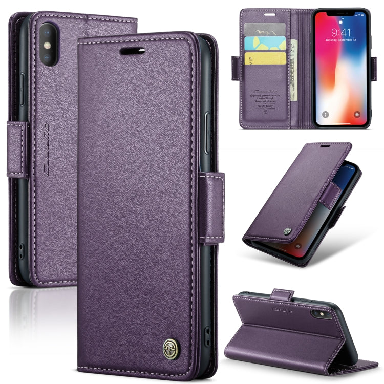 Custodia in pelle RFID per iPhone 11 Pro, XS e Max