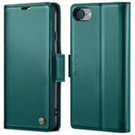 Custodia in pelle RFID per iPhone compatibili