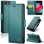 Custodia in pelle RFID per iPhone compatibili